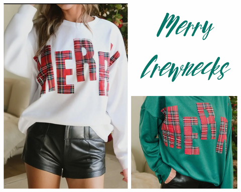 MERRY Patchwork Crewneck Pre-Order