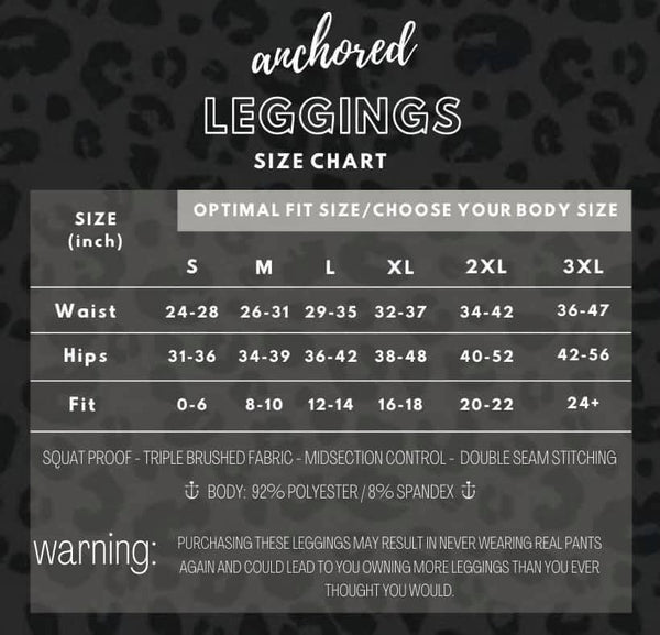 Anchored Leggings w/ POCKETS | SOLID BLACK | FULL LENGTH