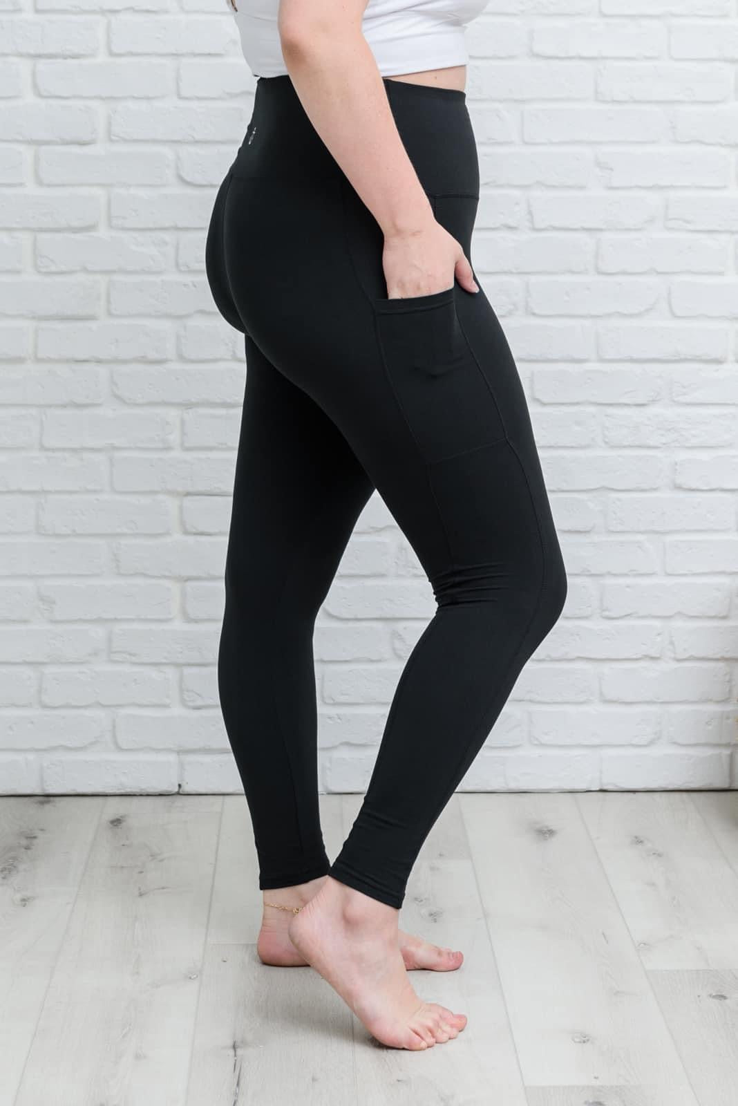 Anchored Leggings w/ POCKETS | SOLID BLACK | FULL LENGTH