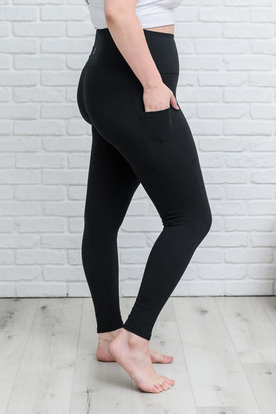 Anchored Leggings w/ POCKETS | SOLID BLACK | FULL LENGTH