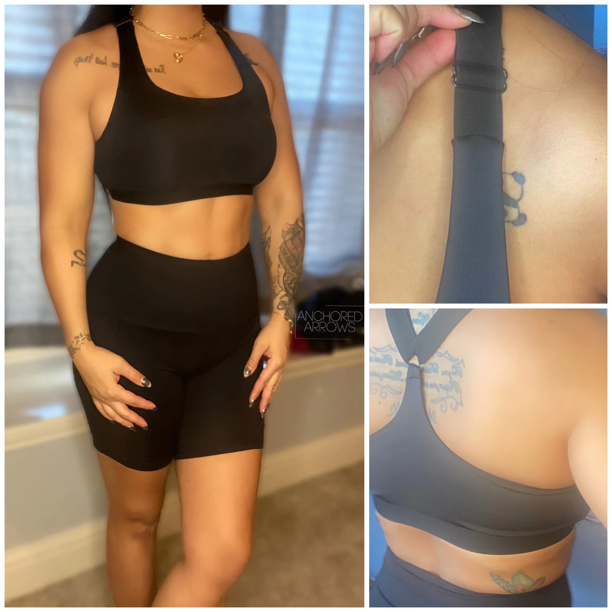 Anchored Arrows All Day Motion Adjustable Sports Bra