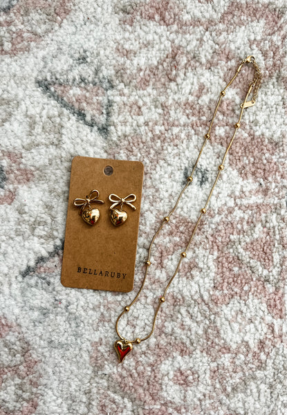 Heart In The Clouds Necklace (Gold or Silver)