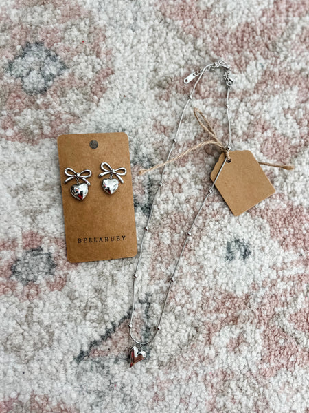 Sweetheart Drop Earrings (Gold Or Silver)
