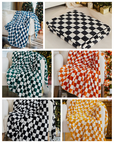 Checkered Throw Pre-Order (5 Colors)