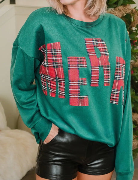 MERRY Patchwork Crewneck Pre-Order