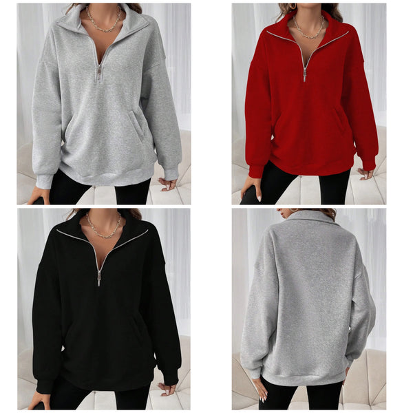 Kayleigh Half Zip Sweatshirt