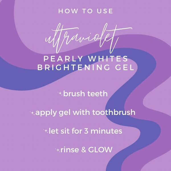 💜🦷ultraviolet pearly whites brightening gel🦷💜