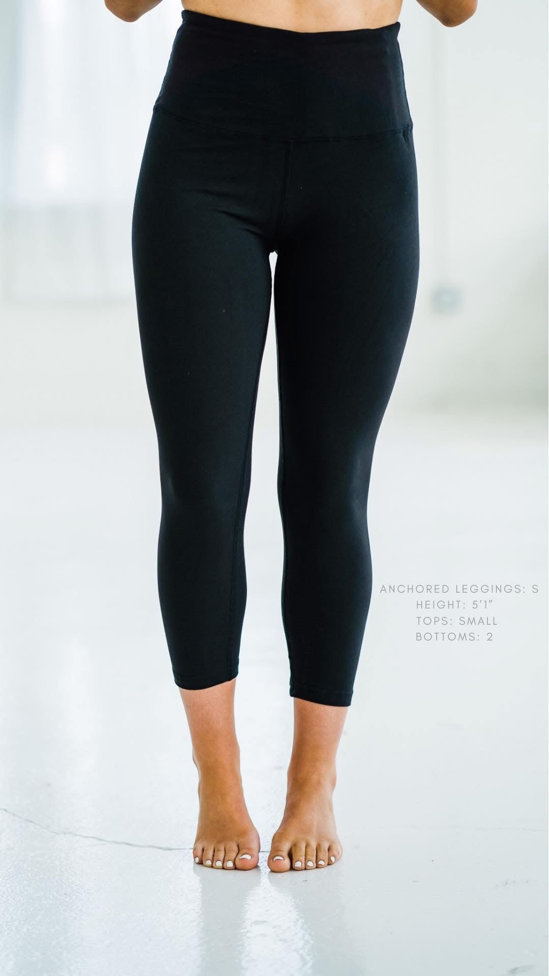 Anchored Arrows Classic Comfort Capri Length Leggings  (WITH OR WITHOUT POCKET)