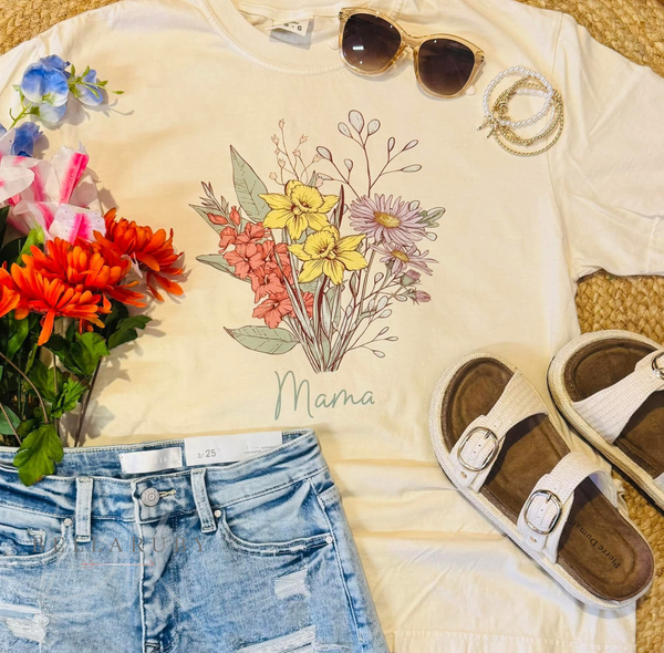 Custom Birth Flower Bouquet T’s