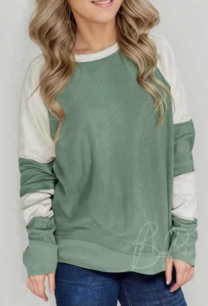 Josie Colorblock Ribbed Top