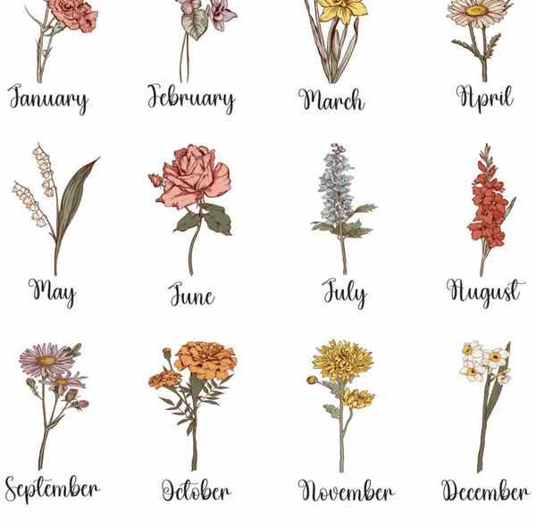 Custom Birth Flower Bouquet T’s