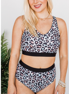 Sandy Shores Multi Colored Leopard 2 Piece