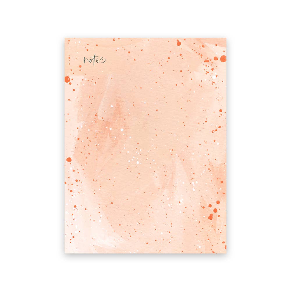 Speckled Zinnia Blank Notepad